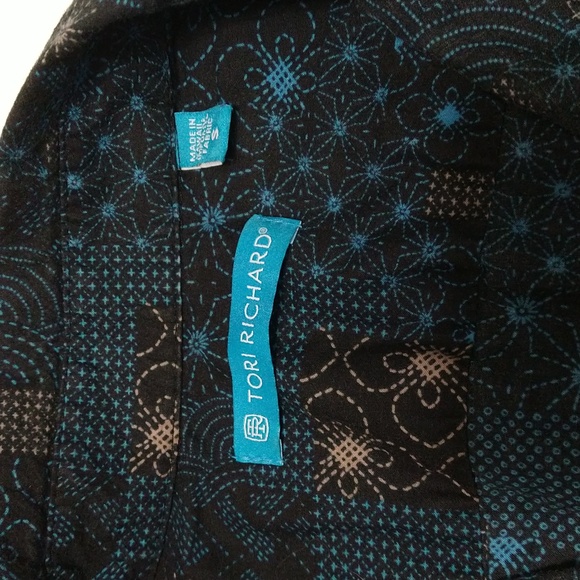 Tori Richard Men's Short Sleeve Button Down Shirt w/Pocket Size S # M-135 - Picture 4 of 11